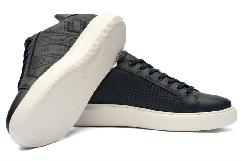 Navy Sneakers Genuine Leather
