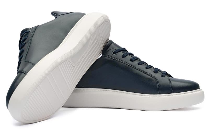 Navy Sneakers Genuine Leather