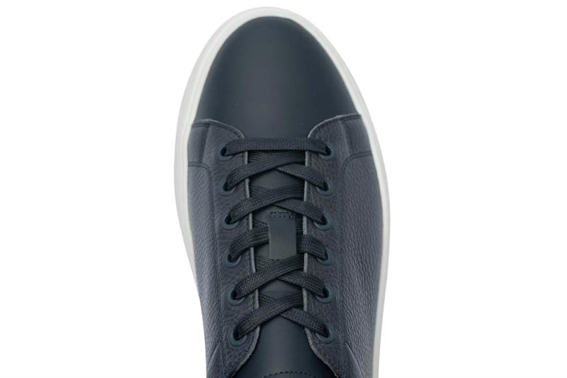Navy Sneakers Genuine Leather