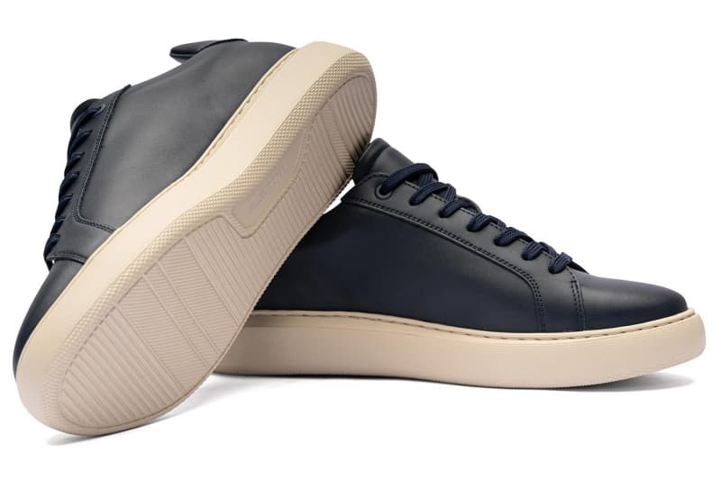 Navy Sneakers Genuine Leather