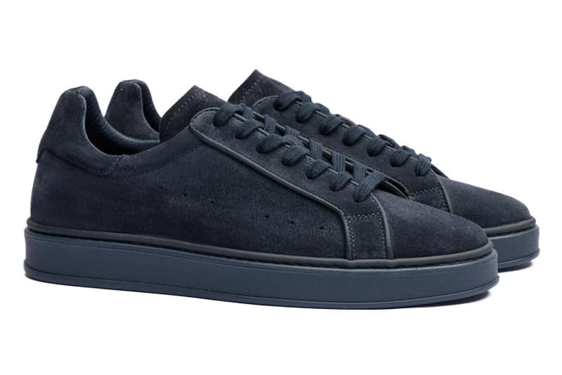 Navy suede sneakers