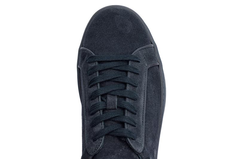 Navy suede sneakers
